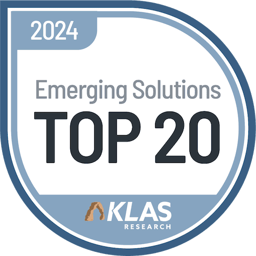 KLAS emerging solutions top 20 award 2024 logo
