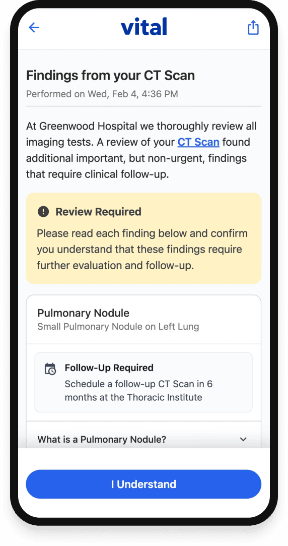 Patient list with outreach status