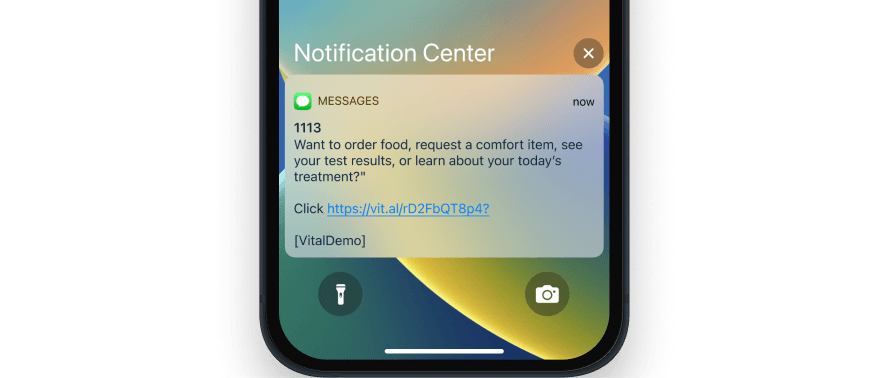 text message notification