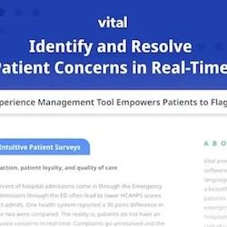 Vital's Experience Management Tool Empowers Patients to Provide Real-Time Feedback