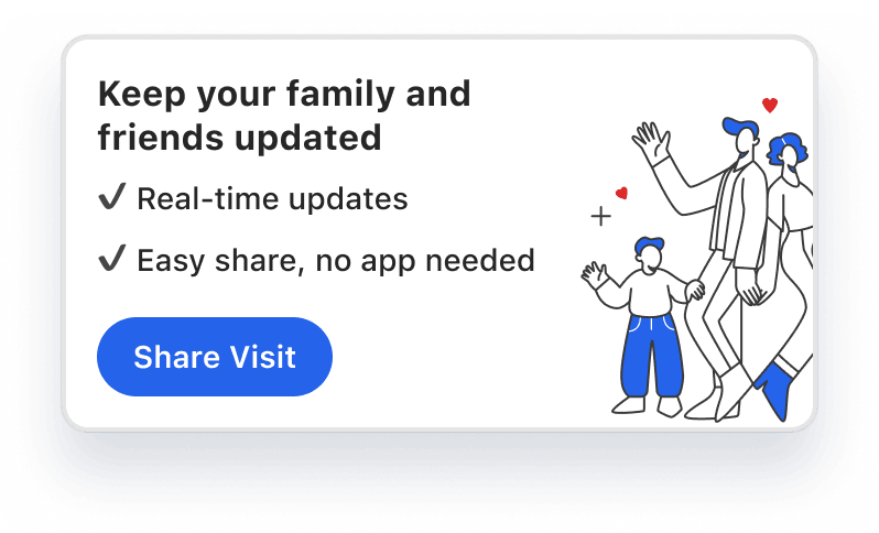 Vital app on mobile phone