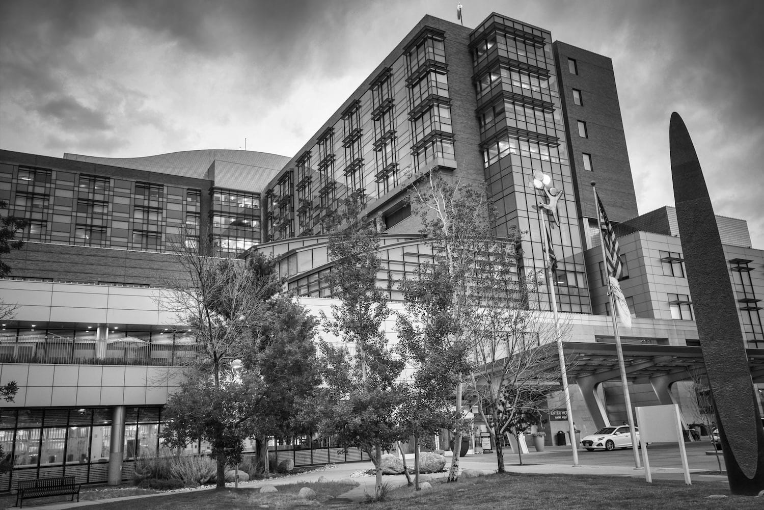 Hospital building exterior